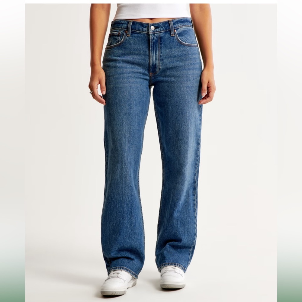 Abercrombie & Fitch 90s baggy low rise curve love jeans